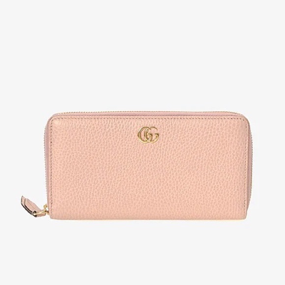 Gucci Marmont Pink Zip Around Wallet - Picture 1 of 12